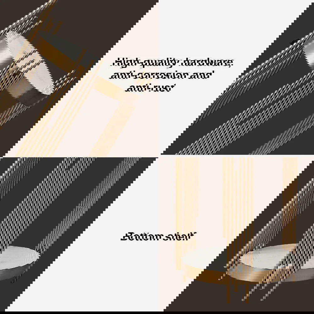 Modern Arc Floor Lamp End Table with Glass Shade, Wireless Charger & USB Port - 