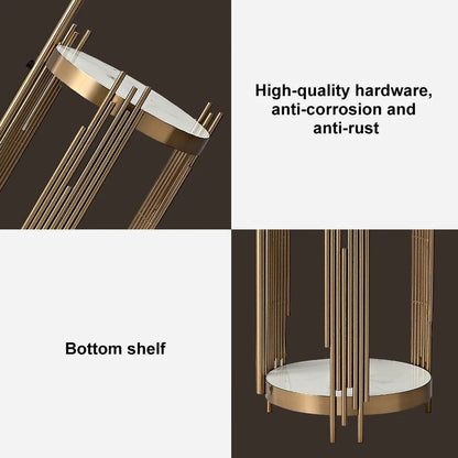 Modern Arc Floor Lamp End Table with Glass Shade, Wireless Charger & USB Port - 