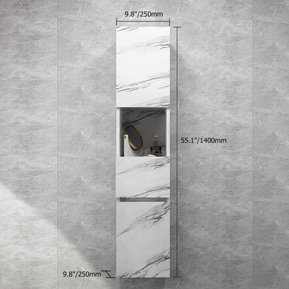 Modern Bathroom Cabinet with Drawers Wall Mounted Bathroom Cabinet with Doors with Shelf- White - 