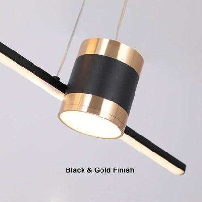 Modern Black Kitchen Island light Geometric Starry Hanging Light - 