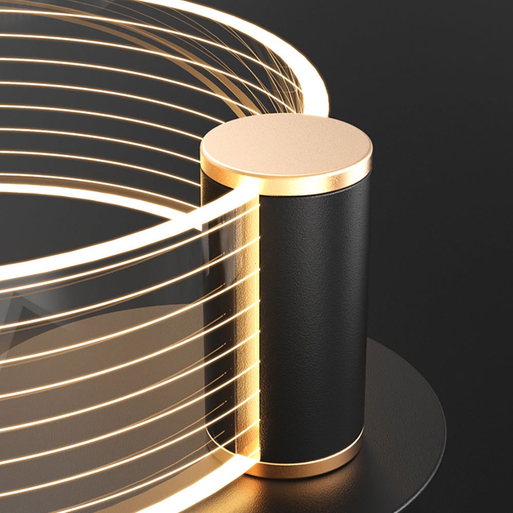 Modern Circle Wall Light Single Bedside Wall Light Acrylic & Metal - 