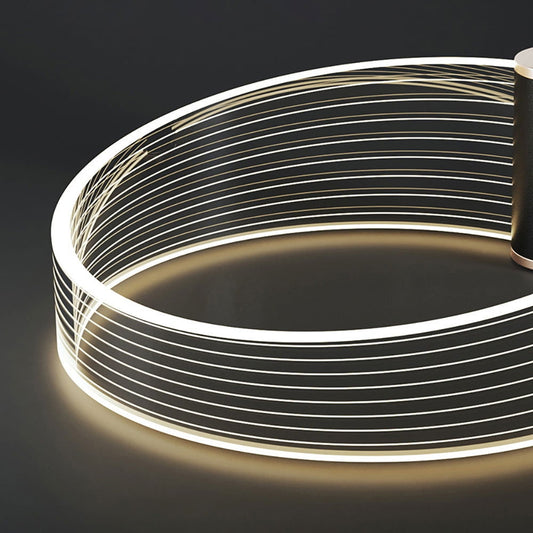 Modern Circle Wall Light Single Bedside Wall Light Acrylic & Metal - Homary