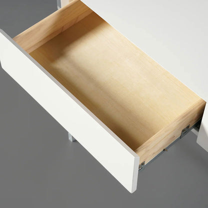 Modern Floating Acrylic Makeup Vanity Vanity Desk with Drawers - 