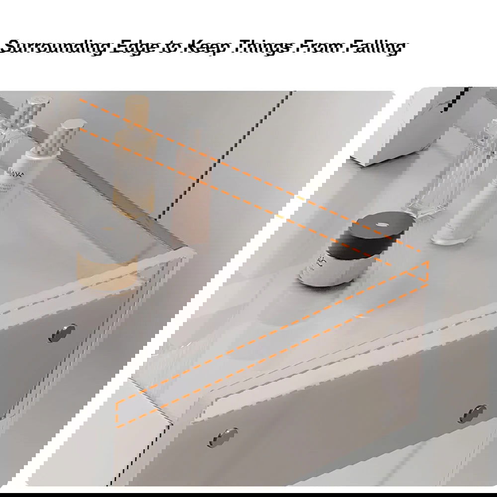 Modern Floating Acrylic Makeup Vanity Vanity Desk with Drawers - Homary