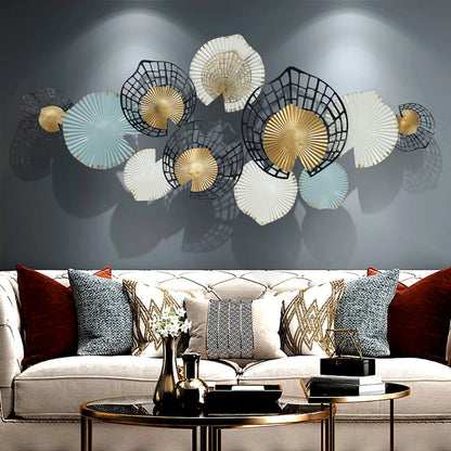 Modern Hollow-out Flowers Metal Wall Decor Aesthetic art - 