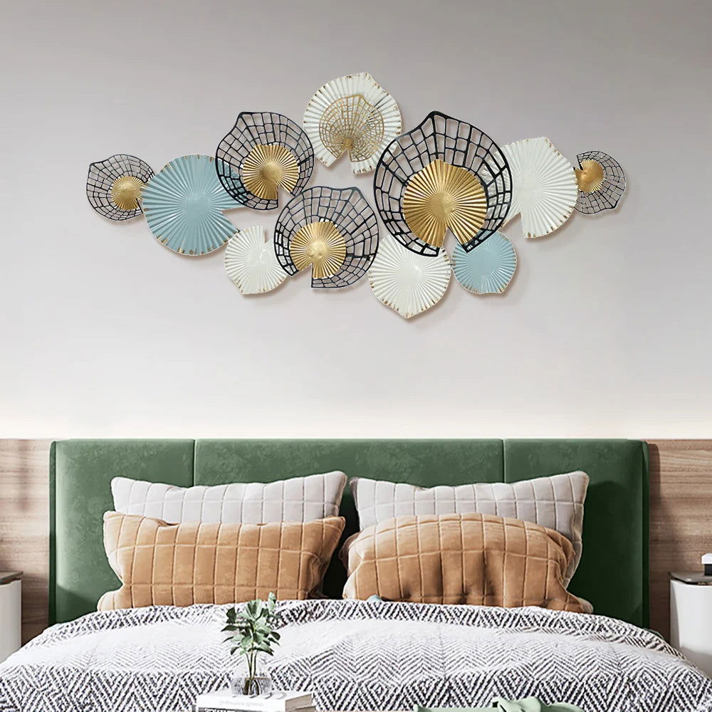 Modern Hollow-out Flowers Metal Wall Decor Aesthetic art - 
