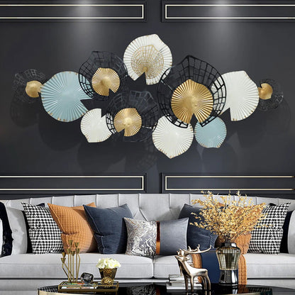 Modern Hollow-out Flowers Metal Wall Decor Aesthetic art - 