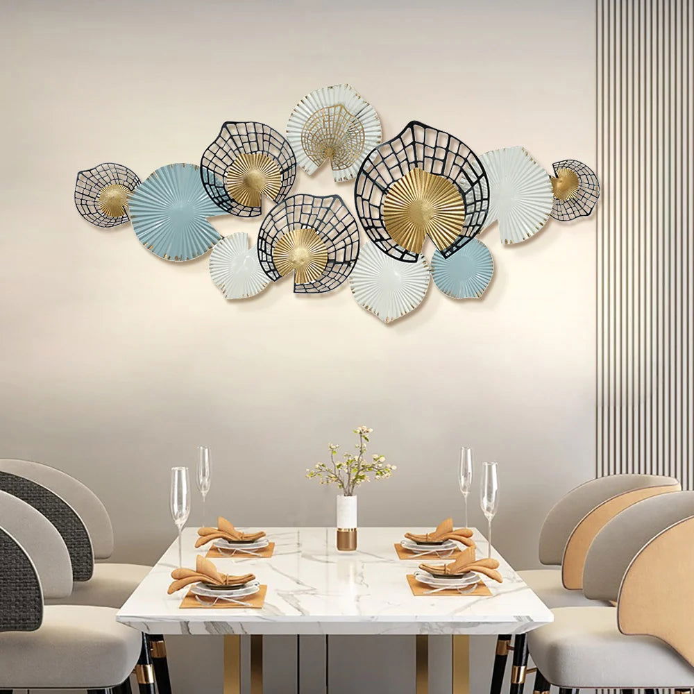 Modern Hollow-out Flowers Metal Wall Decor Aesthetic art - 