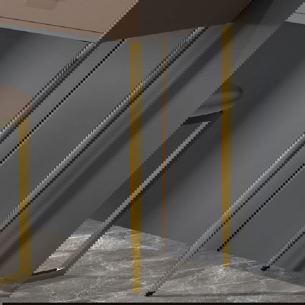 Modern Khaki Makeup Vanity Set Retracted Dressing Table Cabinet&Stool&Mirror Included - 