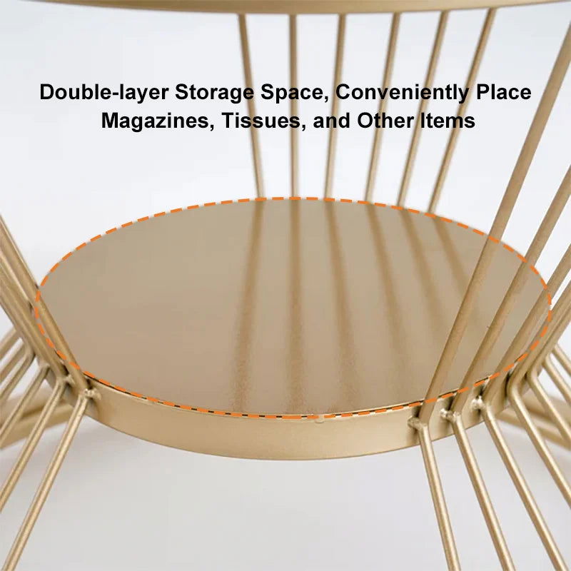 Modern Pandora Nesting Coffee Table Set with Sintered Stone Top 2-Piece Table Set - 