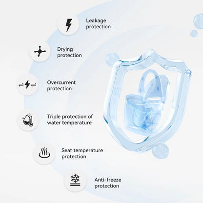 Modern Smart One-Piece Elongated Automatic Toilet & Bidet with Seat Horizontal Outlet - 