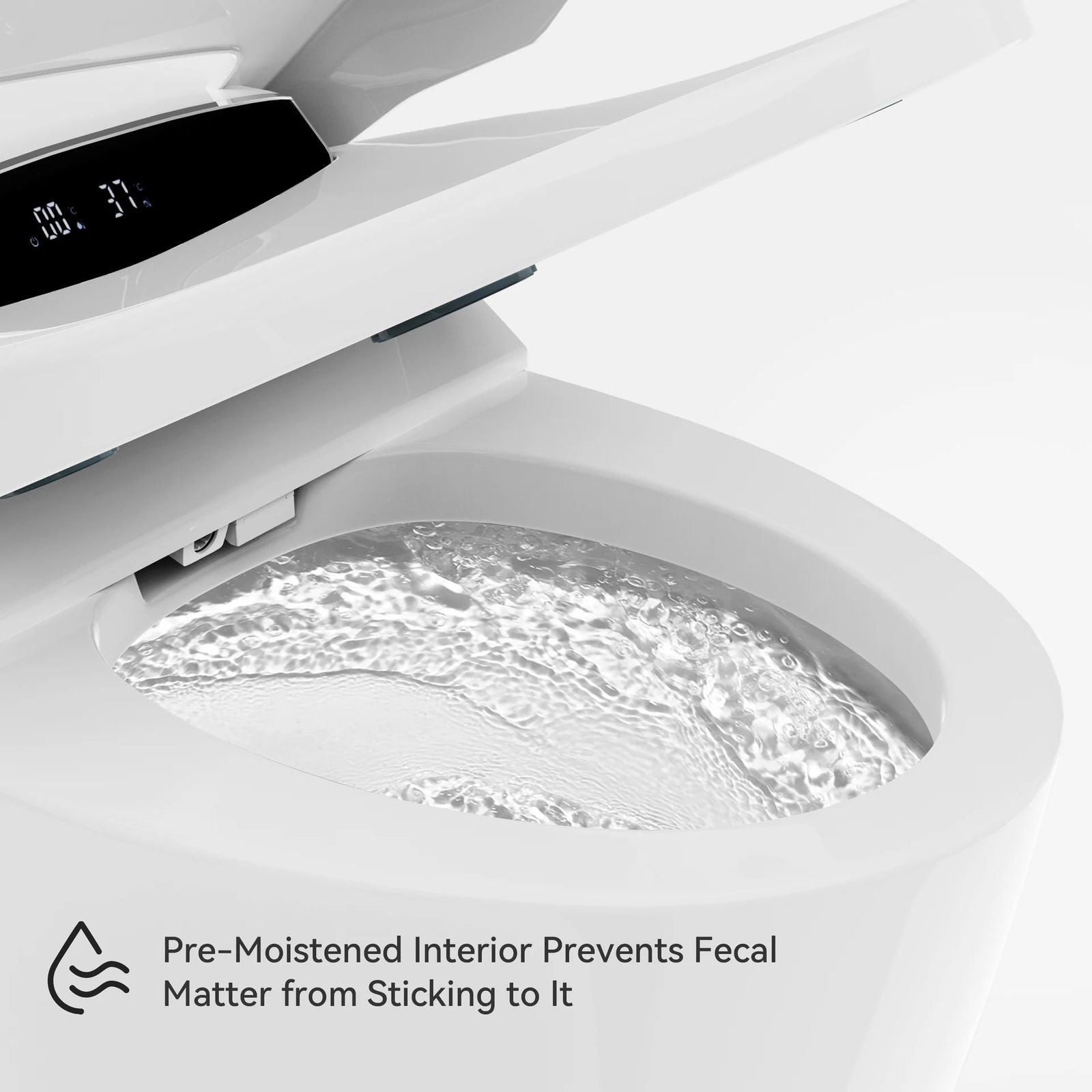 Modern Smart One-Piece Floor Mounted Elongated Toilet and Bidet with Seat - 