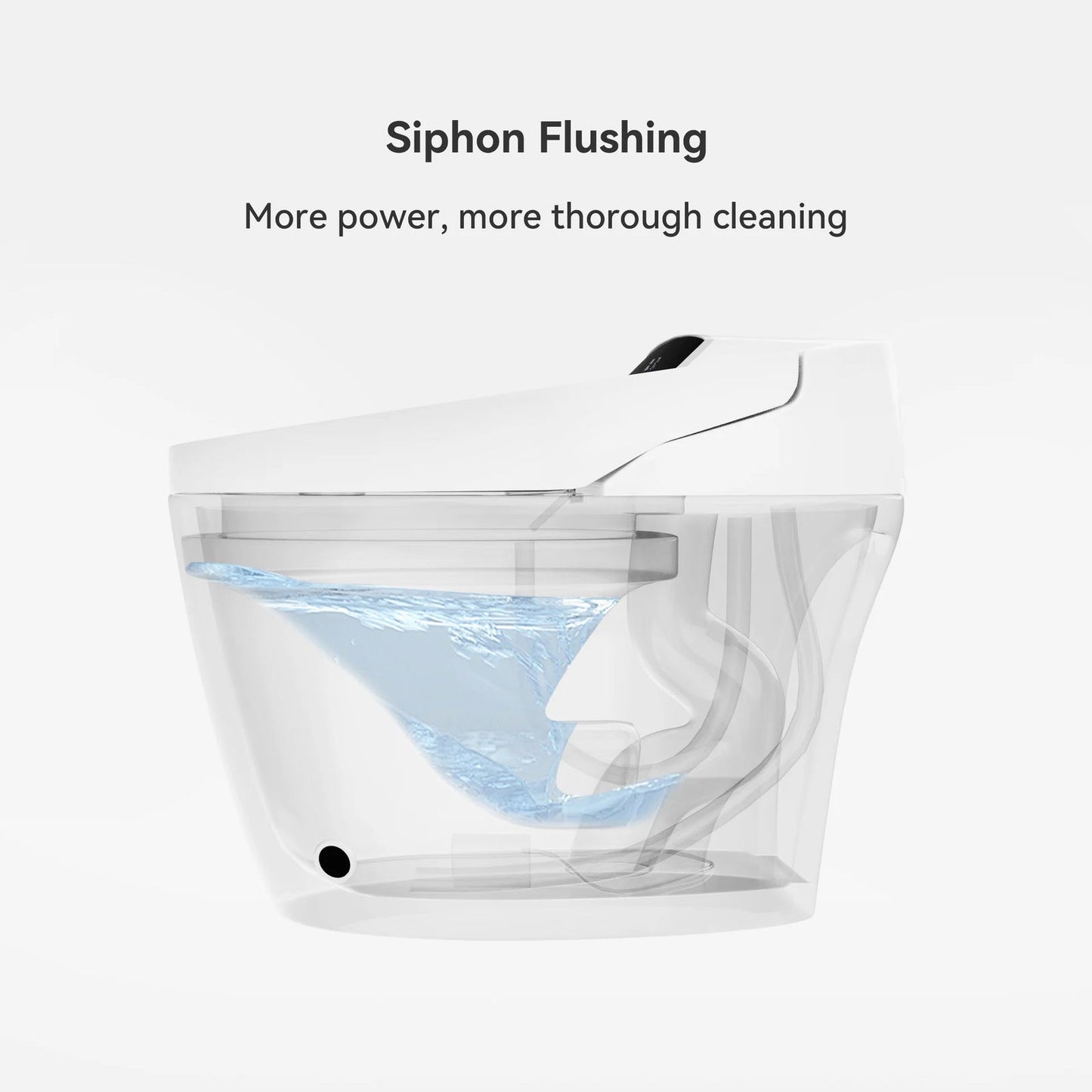 Modern Smart One-Piece Floor Mounted Elongated Toilet and Bidet with Seat - 