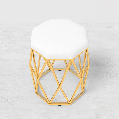 Modern White Extendable Makeup Vanity 5 Drawers Dressing Table Set with Stool and Mirror - 