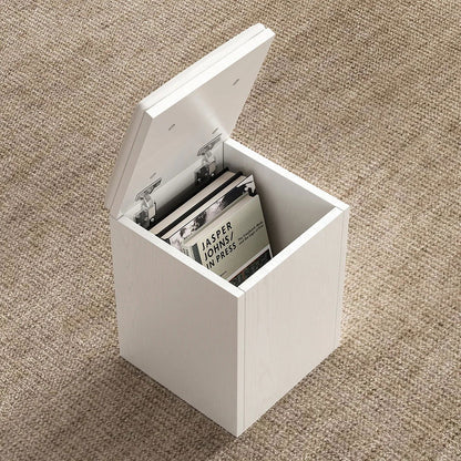 Modern White Lift Top Coffee Table 4 in 1 with Storage Ottoman Foldable and Casters - 