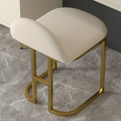 Modern White Makeup Vanity Set Retracted Dressing Table Cabinet & Stool & Mirror - 