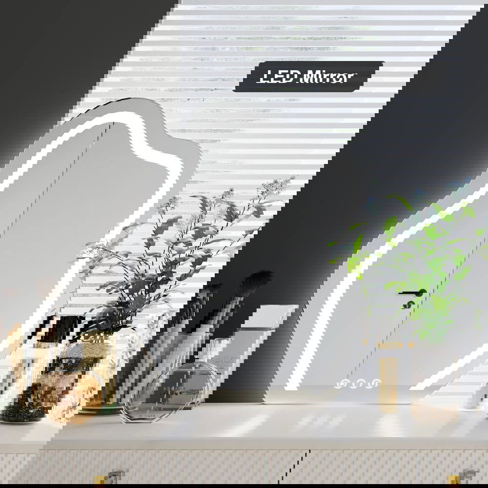 Modern White Makeup Vanity Set with 6-Drawer Cabinet Dressing Table with Stool & Mirror - Homary