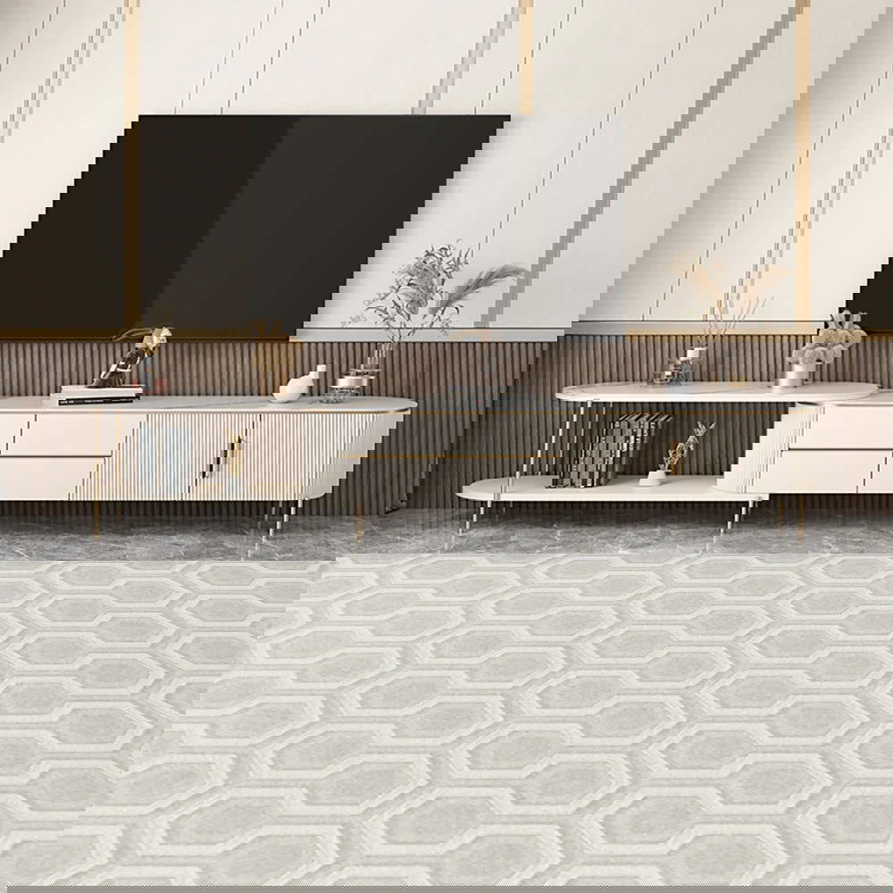 Mytures Modern Round Nesting Coffee Table with Storage White Sintered Stone Set of 2 - Approved By Design