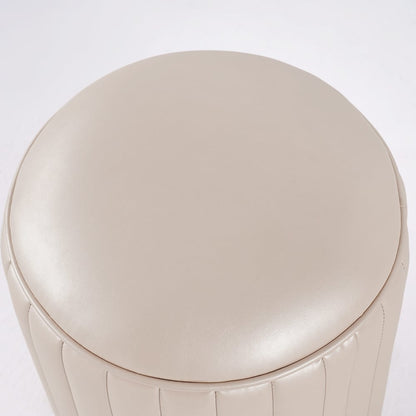 Off-white Makeup Vanity Set Dressing Table with Lighted Mirror Cabinet & Stool Included - 