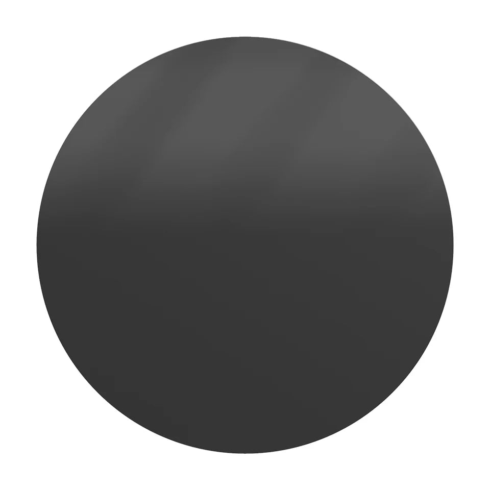 Round Dining Table Solid Wood Tabletop Pedestal Base for 4 Modern Black - 