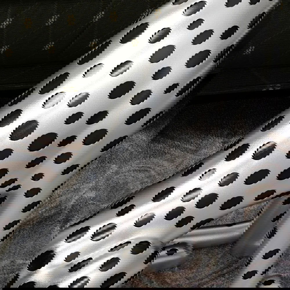 Silver Leopard Accent Side Table with Tray Top Resin Panther End Table Drink Table - 