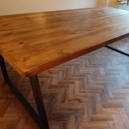 Sleek & Slender Reclaimed Dining Table - 