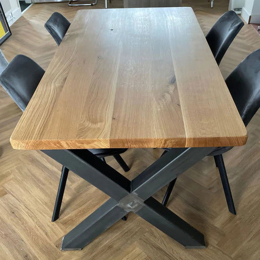 Sophisticated Oak Dining Table - TRL Handmade Furniture