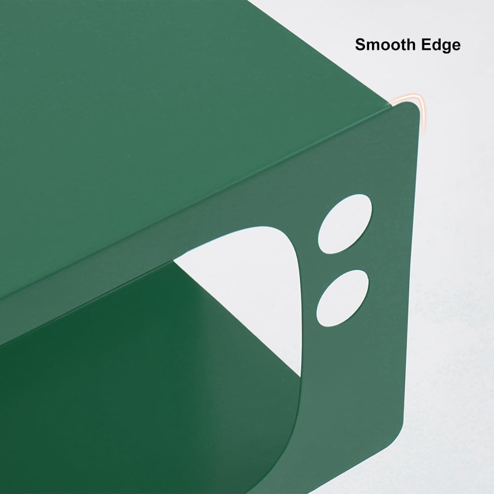 Stert Modern End Table in Television Shape Hollow Side Table in Fresh Green - Homary