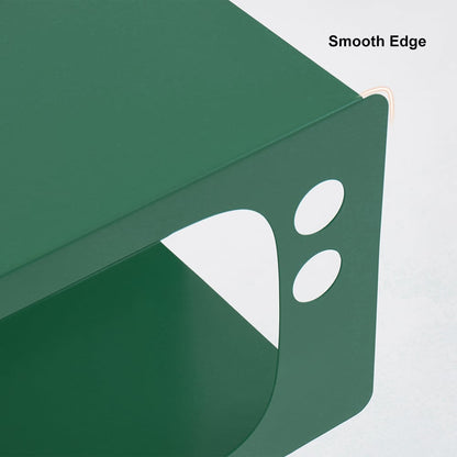 Stert Modern End Table in Television Shape Hollow Side Table in Fresh Green - Homary