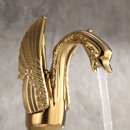 Swan Classic Style Monobloc Solid Brass Bathroom Basin Tap - 