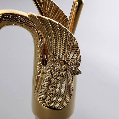 Swan Classic Style Monobloc Solid Brass Bathroom Basin Tap - 