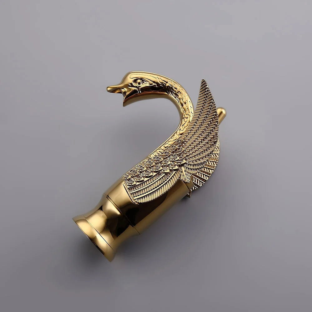 Swan Classic Style Monobloc Solid Brass Bathroom Basin Tap - 