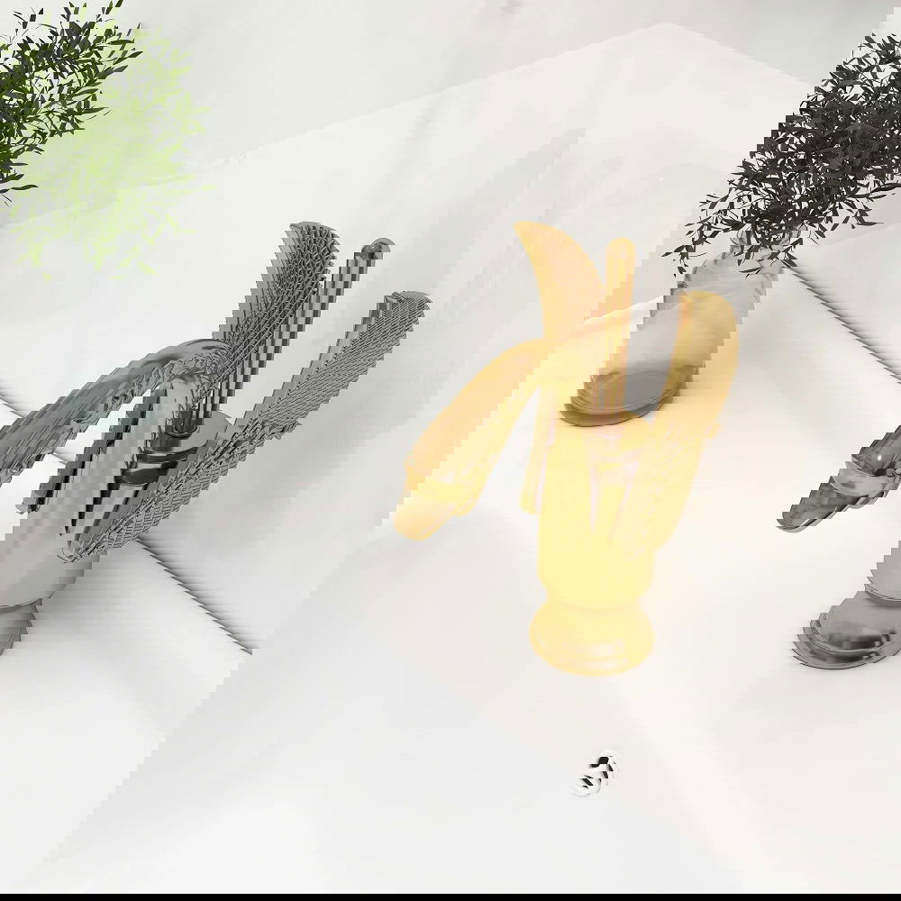 Swan Classic Style Monobloc Solid Brass Bathroom Basin Tap - 