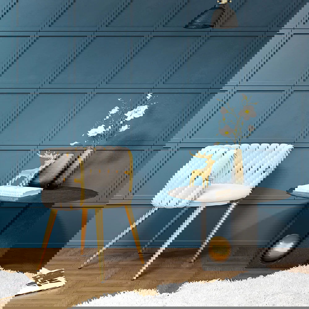 Sweave Nordic Off White Barrel Back Dining Chair Round Accent Chair Velvet Upholstery - 