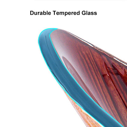 Tempered Glass Multicolor Teardrop-Shaped Bathroom Vessel Sink Wash Sink - 