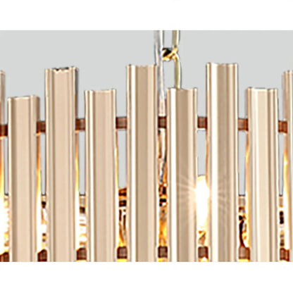 Tierizo Modern 16-Light Tiered Crystal Chandelier with Adjustable Chain in Gold - 