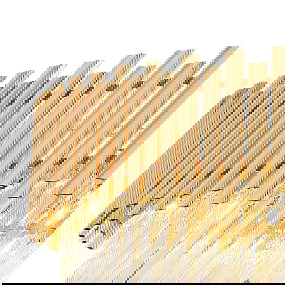 Tierizo Modern Tapered Tiered Crystal Chandelier 12-Light in Gold - 