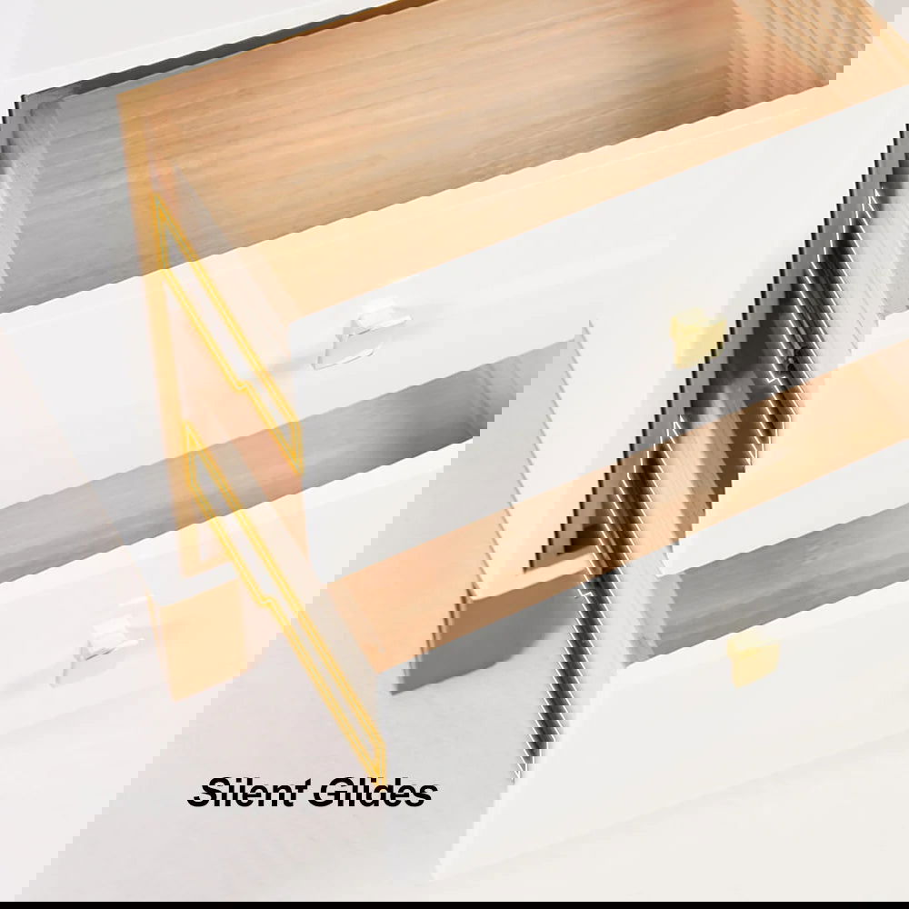 White 2-in-1 Makeup Vanity with Flip Top Mirror & 4 Drawers Modern Writing Table - 