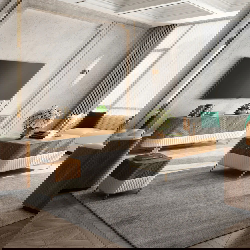 Wovent Mid-Century Square Modern Walnut Wood Narrow Side Table with Storage Nightstand - 