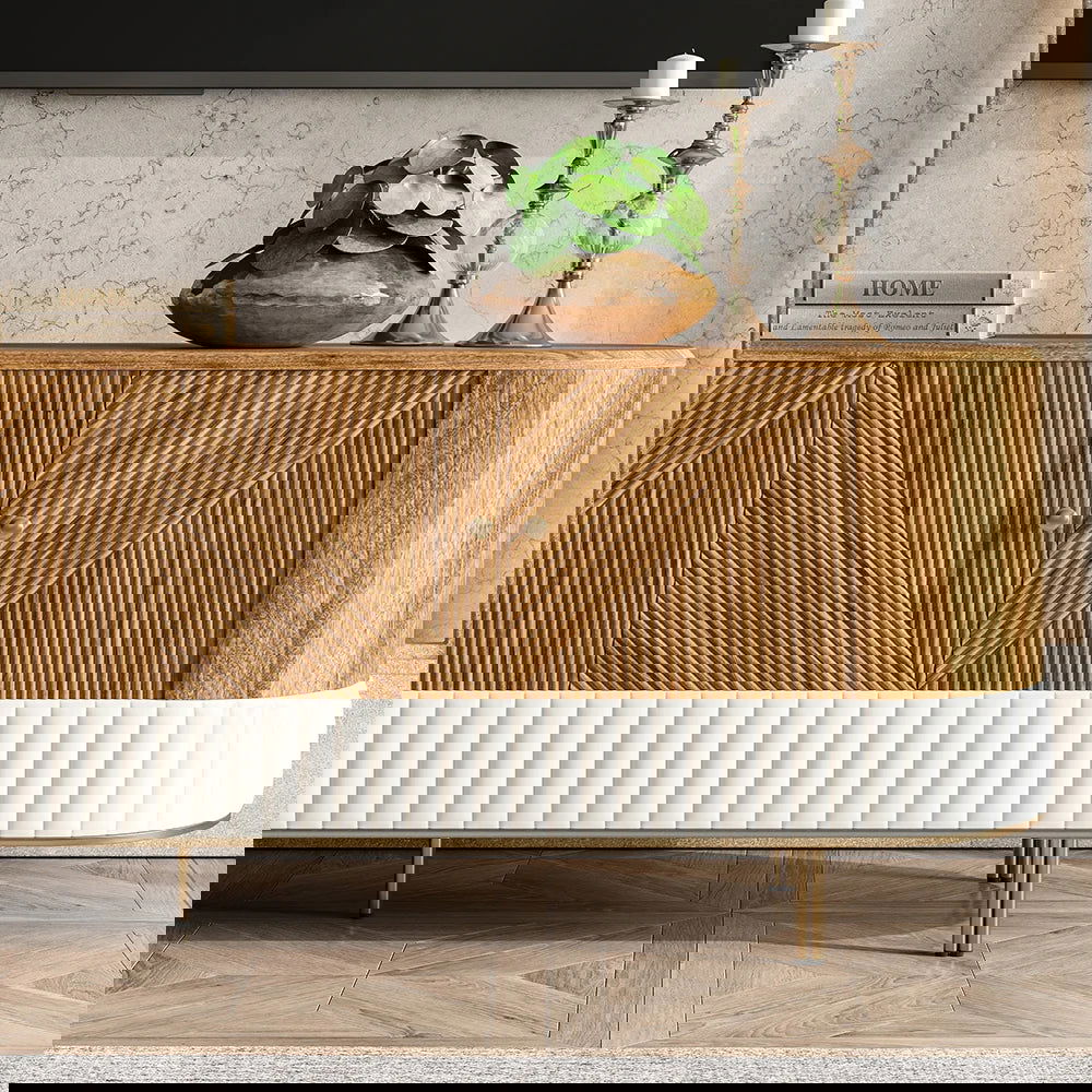 Wovent Mid-Century Square Modern Walnut Wood Narrow Side Table with Storage Nightstand - Homary