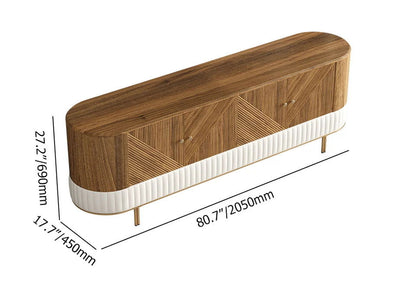 Wovent Mid-Century Square Modern Walnut Wood Narrow Side Table with Storage Nightstand - Homary