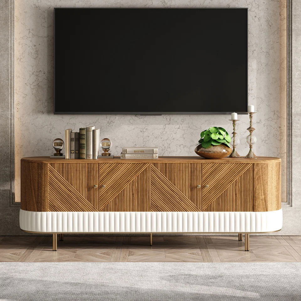 Wovent Mid-Century Square Modern Walnut Wood Narrow Side Table with Storage Nightstand - Homary