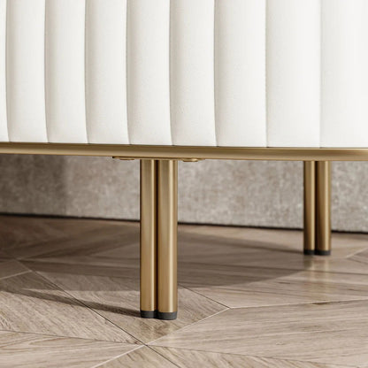 Wovent Mid-Century Square Modern Walnut Wood Narrow Side Table with Storage Nightstand - Homary