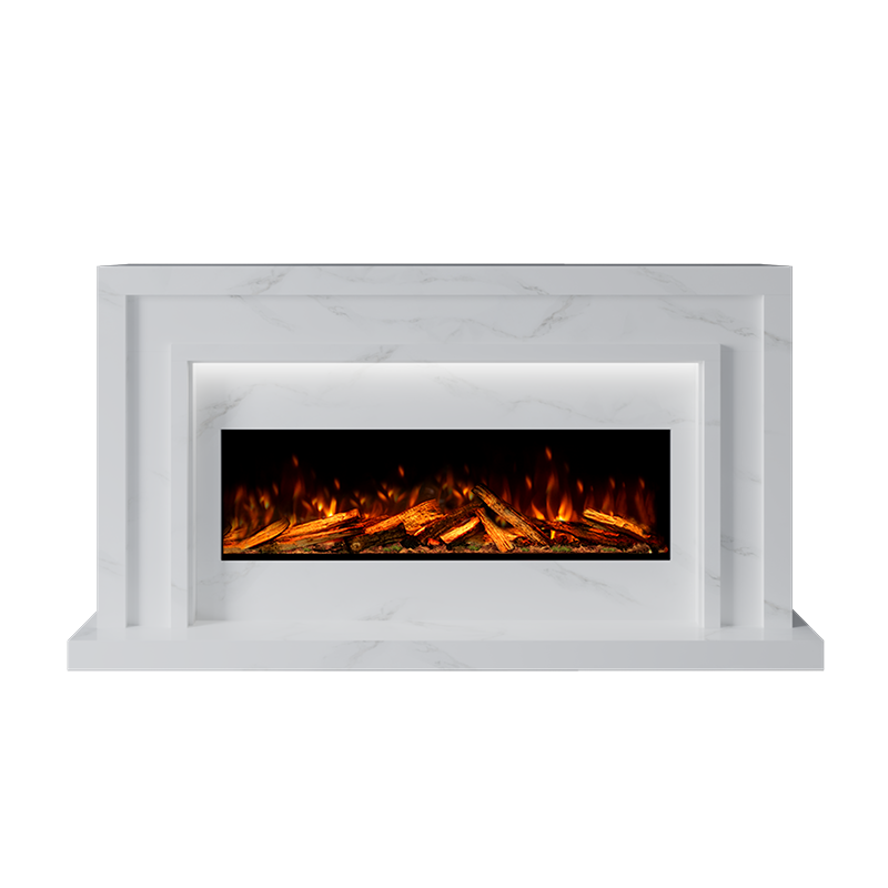 Zenith Suite 1000 S Marble Electric Fireplace 1600mm - Bespoke Fireplace