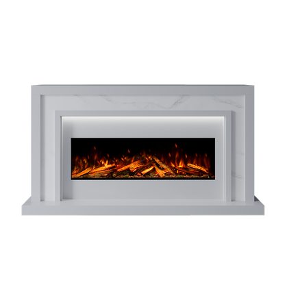 Zenith Suite 1000 S Marble Electric Fireplace 1600mm - 