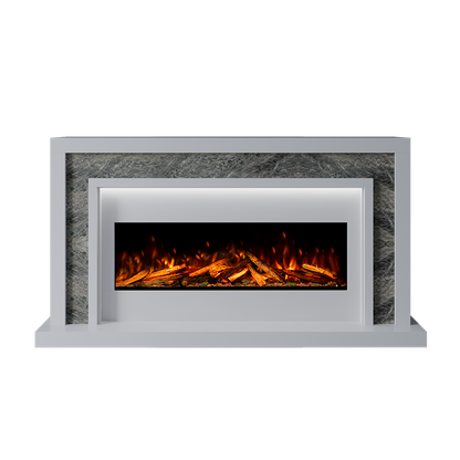 Zenith Suite 1000 S Marble Electric Fireplace 1600mm - 