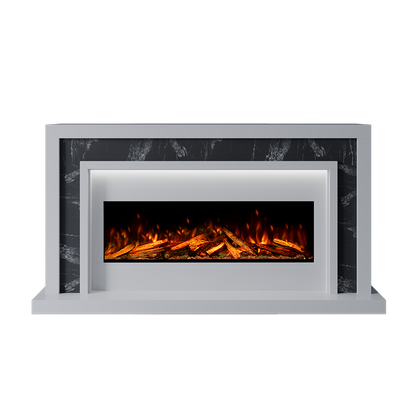 Zenith Suite 1000 S Marble Electric Fireplace 1600mm - 