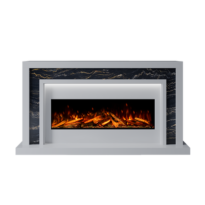 Zenith Suite 1000 S Marble Electric Fireplace 1600mm - 