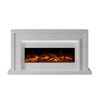 Zenith Suite 1000 S Marble Electric Fireplace 1600mm - 