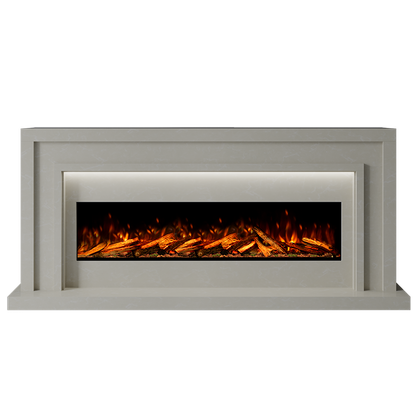 Zenith Suite 1300 S Marble Electric Fireplace 1900mm - 